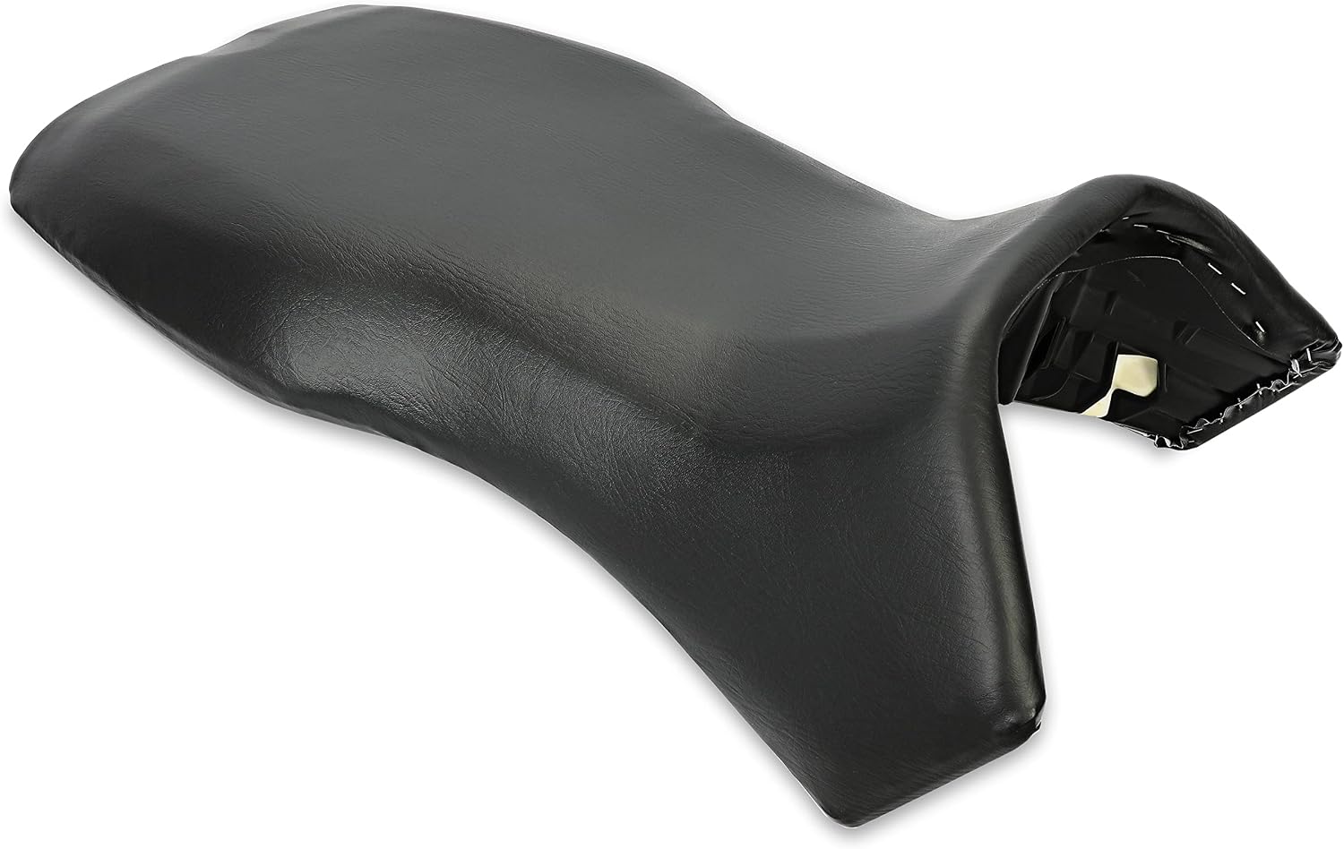 ALMULOO Seat Compatible With 2005-2014 Polaris Sportsman 400/450/500/600/700/800 Hawkeye 400 Black Leather Seat Cover Replace For 2683433-070, 2684882-070