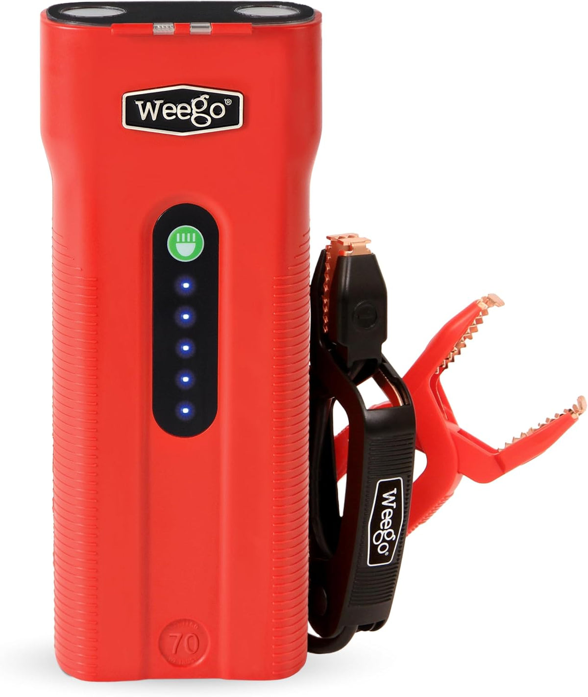Weego N70 12V Portable Jump Starter, 2500 Peak Amp / 700 Cranking Amp, Patented