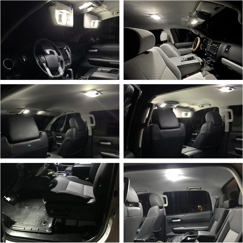 nsautolighting 12pcs White Interior LED Lights Kit for 2003 2004 2005 2006 2007 2008 Dodge Ram 1500 2500 3500 Map Dome Visor Trunk Lights Super Bright 6000K Interior LED Light Bulbs + Install Tool