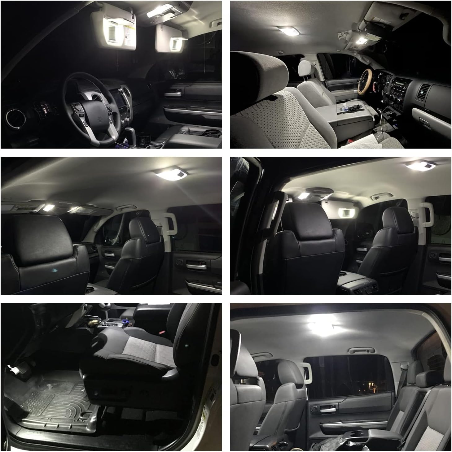 nsautolighting 12pcs White Interior LED Lights Kit for 2003 2004 2005 2006 2007 2008 Dodge Ram 1500 2500 3500 Map Dome Visor Trunk Lights Super Bright 6000K Interior LED Light Bulbs + Install Tool