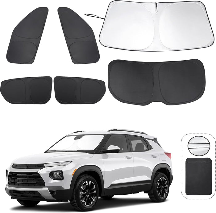 TINGLU Window Shades for Chevrolet Trailblazer 2021-2024 2025 Accessories Car (6PCS)