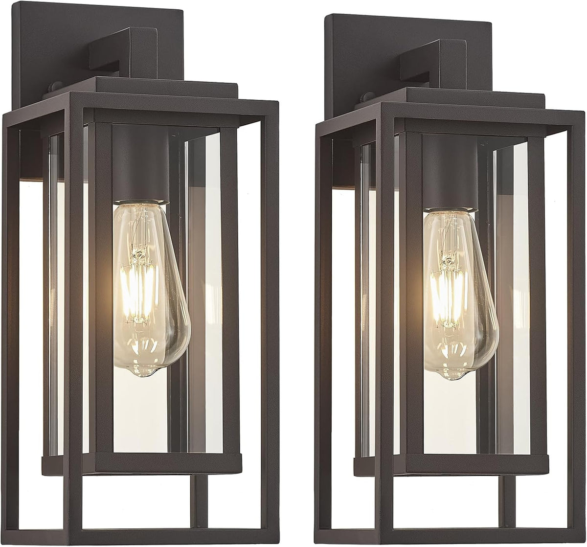 14" Outdoor Wall Light Fixtures Waterproofed Exterior Lantern W/Sturdy