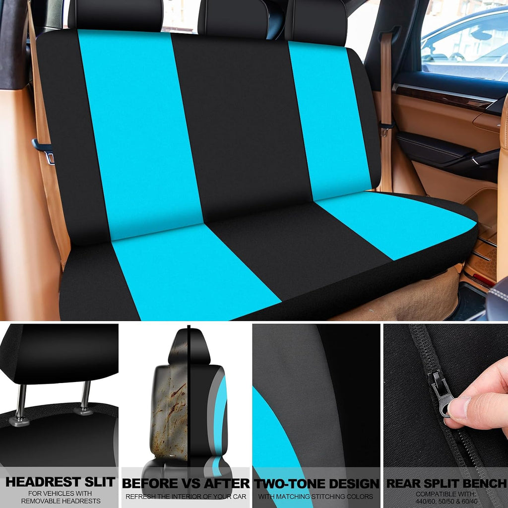 roceei 43 pcs car seat cover full set, side view