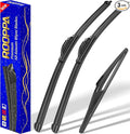 3 wipers Replacement for 2018-2023 Nissan Kicks, Windshield Wiper Blades by ROOPPA