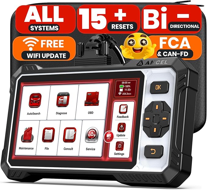 ANCEL OBD2 Scanner FX6100 Bidirectional Scan Tool, All Systems Car Scanner by ANCEL