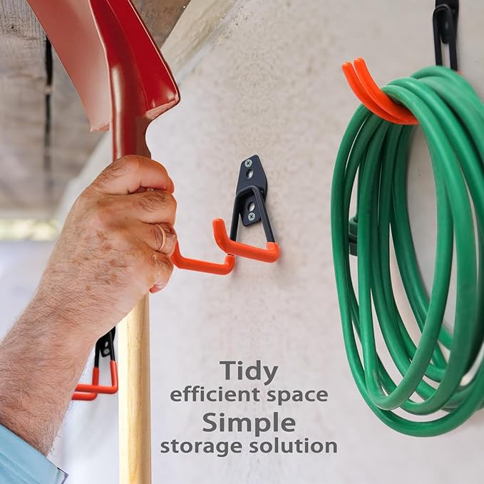 32 Pack Garage Hooks with Anti-Slip Coating Heavy Duty Wall Mount Hooks - Image 4