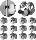 3-H 12 Pack Mop and Broom Holder Big Size Hanging 1 KG Extra, Broom Hanger Wall by 3-H