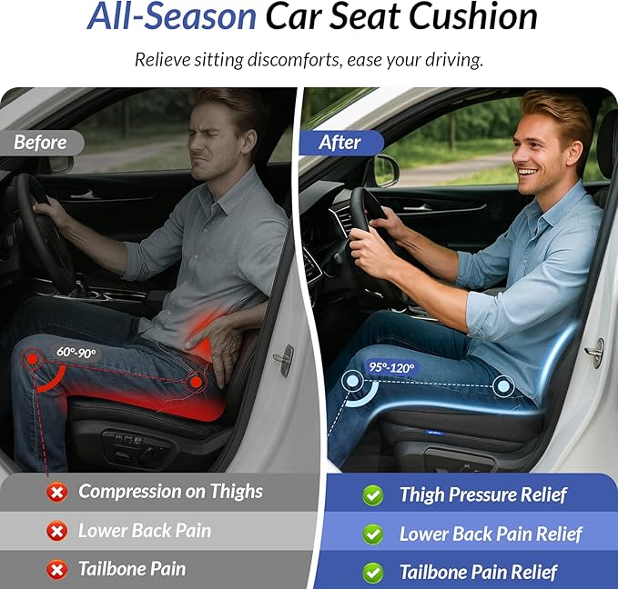 ZIKEE All-Season Car Seat Cushion - Image 2