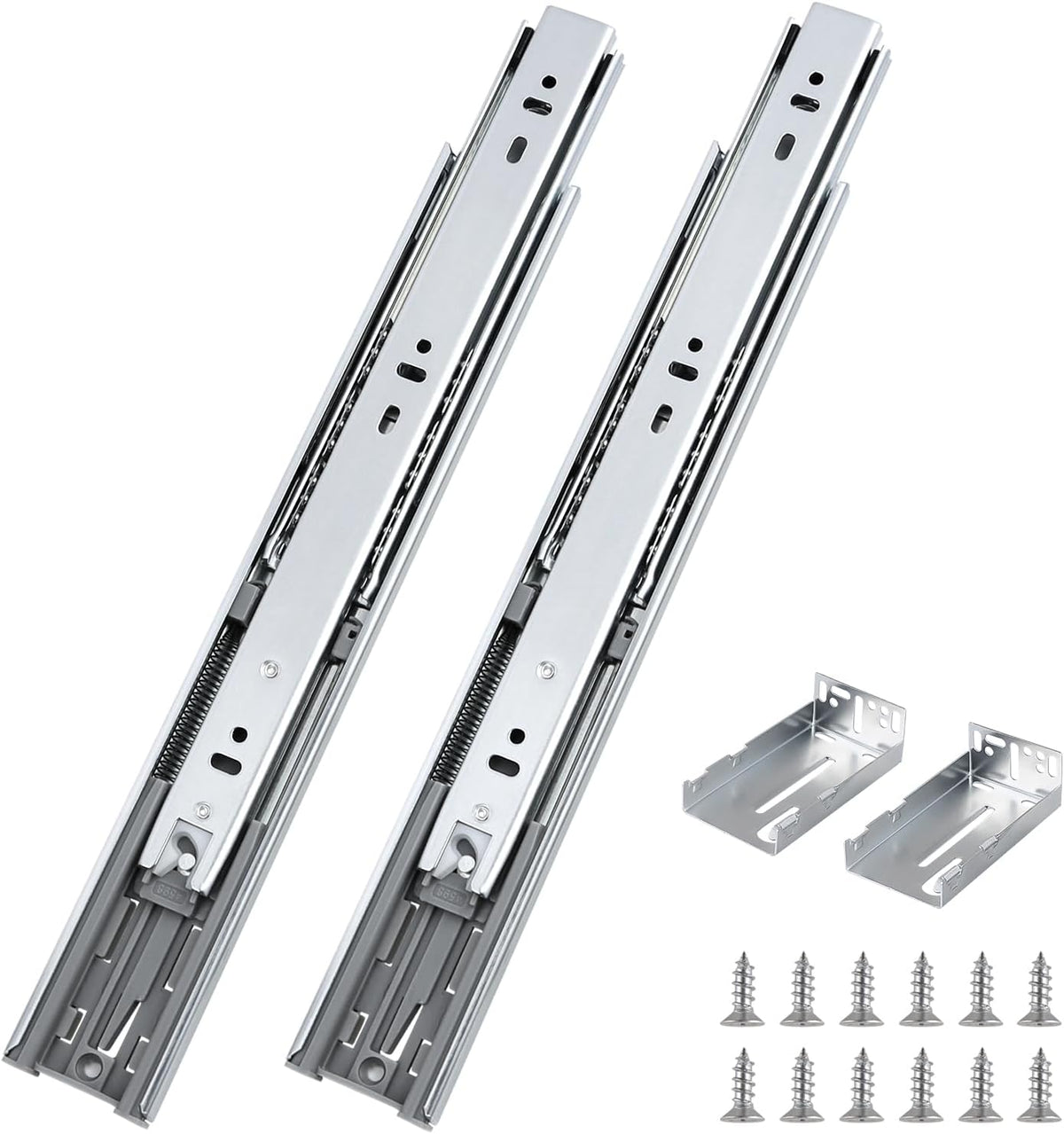 probrico 10 pairs 22 inch rear/side mount drawer, main product view