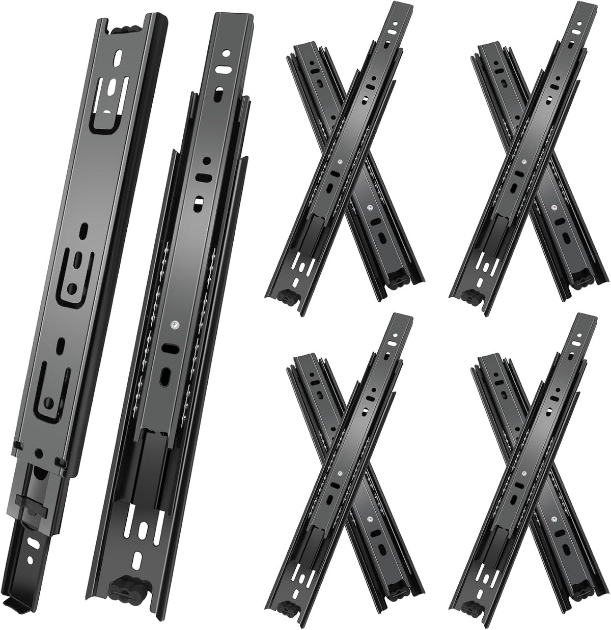 20 inch drawer slides 4 pairs (8pcs) 3, main product view
