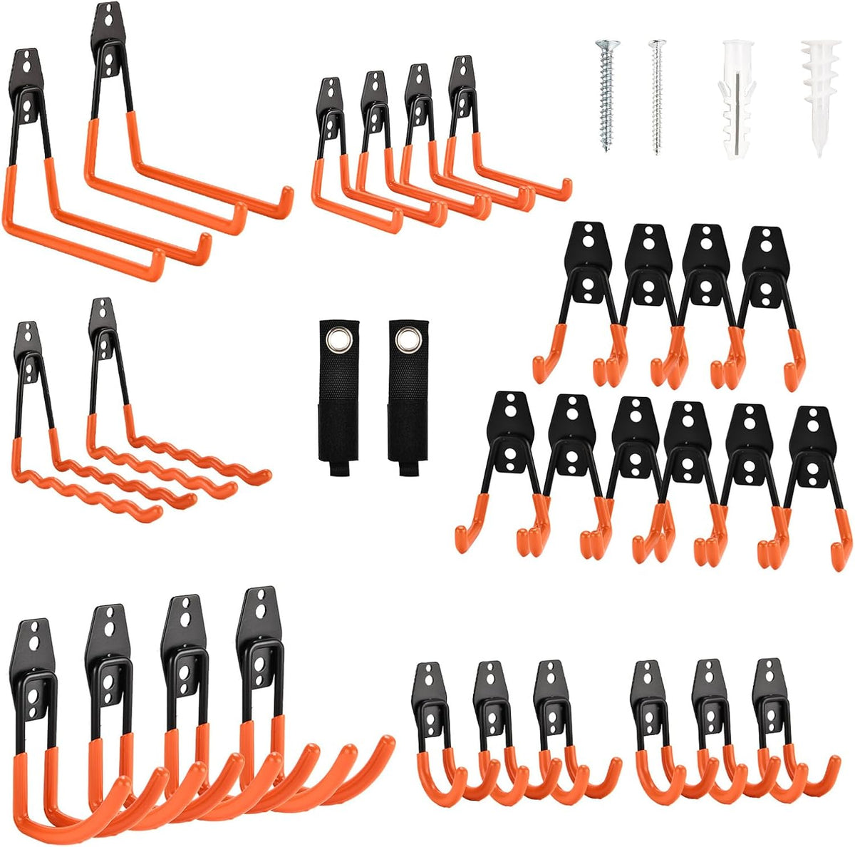 30 Pack Heavy Duty Steel Storage Hooks