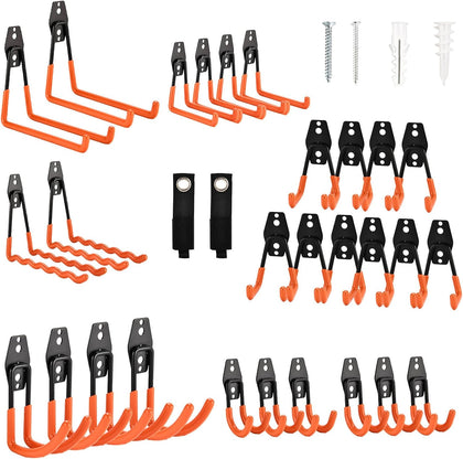 30 Pack Heavy Duty Steel Storage Hooks