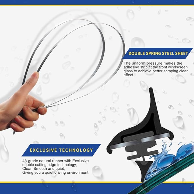 3 wipers Replacement For Mitsubishi Outlander Nissan Murano Infiniti QX50 Acura - Image 5