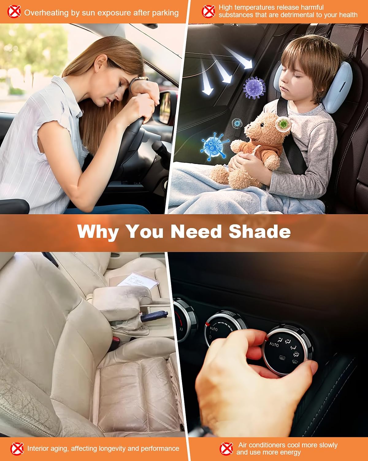 Front Windshield Sun Shade Custom Fit for 2024-2026 Lex-us TX TX350/500h/550h+, Block UV Rays Foldable Sunshade Sun Visor Accessories