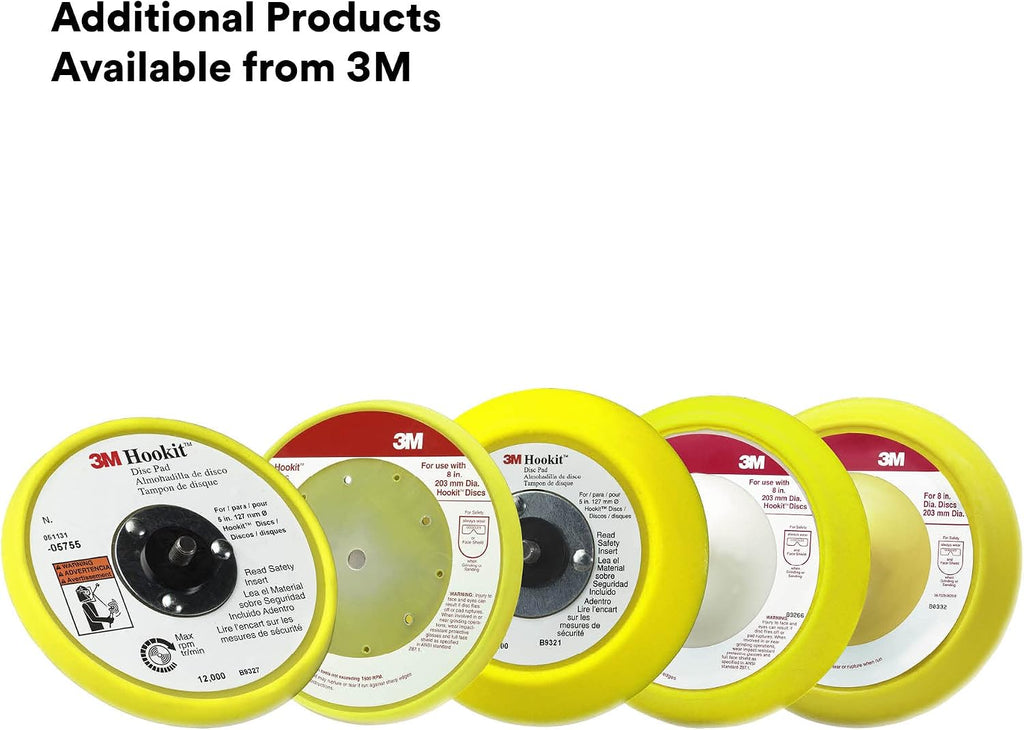 3M Hookit Disc Pad 05776, Easy Change Out, Medium Density Foam, 6 in