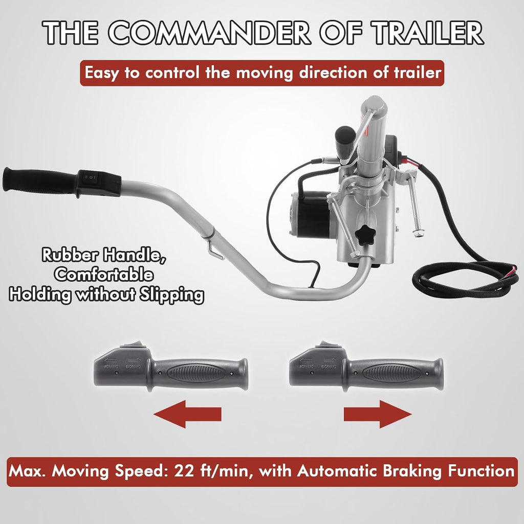 Electric Trailer Trailer Wheel Mover Electric Wheels Powered Wheels Max Load 5000 lbs, Power Mover for Maneuvering 12V/350W Jack