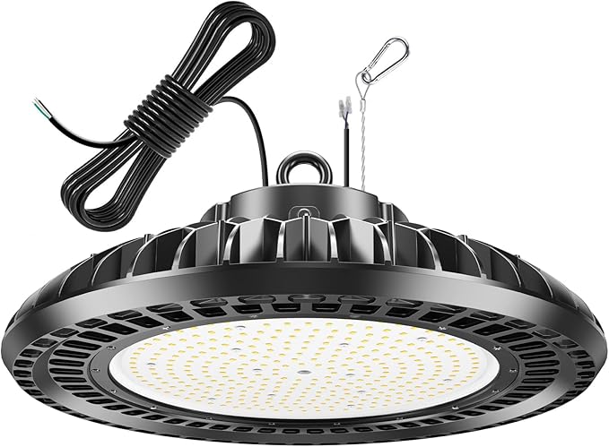 400W LED High Bay Light 56000LM 5000K 120VAC UFO Light IP65 Waterproof Dimmable by YELLORE-Professionalledlightsmanufacturerspecializingincommercialandindustriallighting