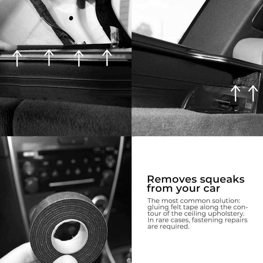 Siless Anticreak Tape 1 Pack 1 inch x 20 ft Anti-Rattle, Anti-Squeak, Anti Creak for Cars, RVs, Boats | Perfect for Dash, Doors, Seatbelts, Interior Trim, Wiring