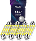 578 LED Bulb 569 211-2 212-2 41mm LED Lights Bulb for Car Interior Dome Map License Plate Courtesy Lights, Xenon White,Pack of 4