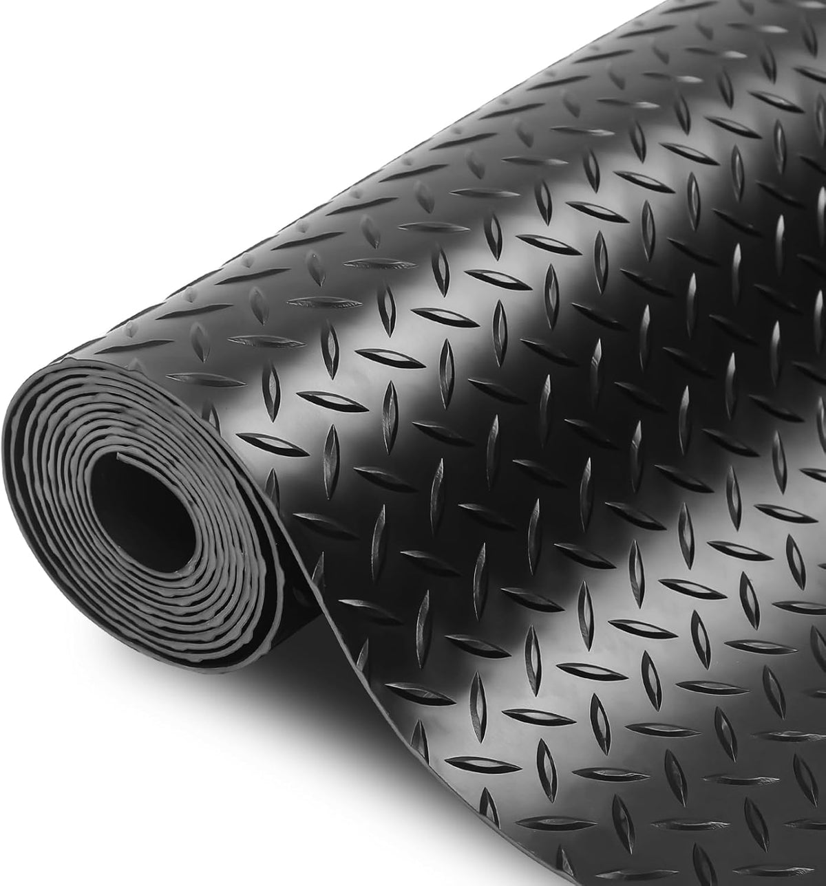 SEAL 5 x 10 Ft Premium Garage Floor Mat, Solid 2.8mm Thickened Black Commercial