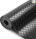 SEAL 4 x 15 Ft Premium Garage Floor Mat, Solid 2.8mm Thickened Black Commercial by SEAL
