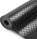 SEAL 5 x 8 Ft Premium Garage Floor Mat, Solid 2.8mm Thickened Black Commercial by SEAL