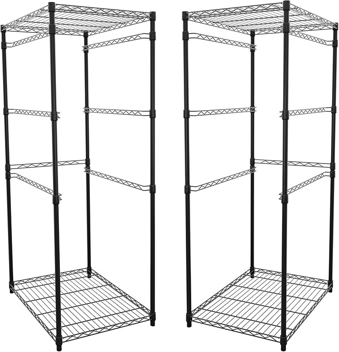SafeRacks 2 Pack 5-Tier Steel Tote Rack by SafeRacks