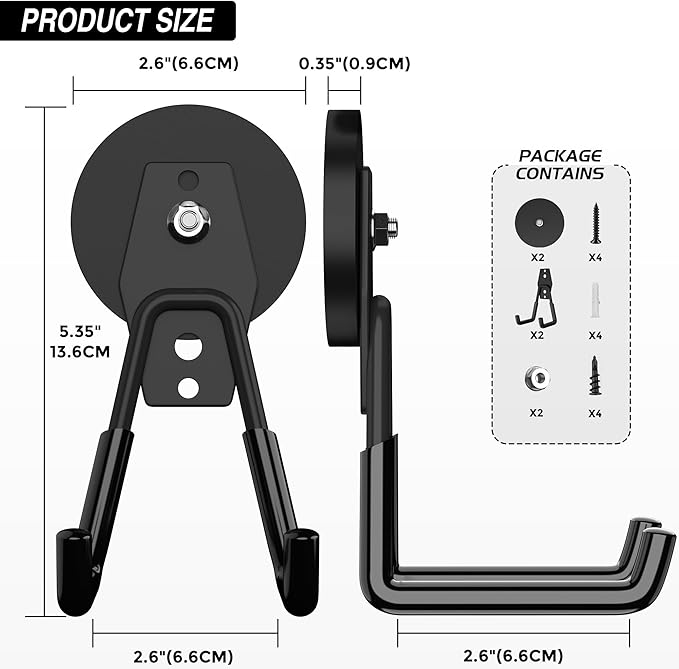 Heavy Duty Storage Magnetic Utility Hooks Large Garage Strong Extra Magnet - Image 2