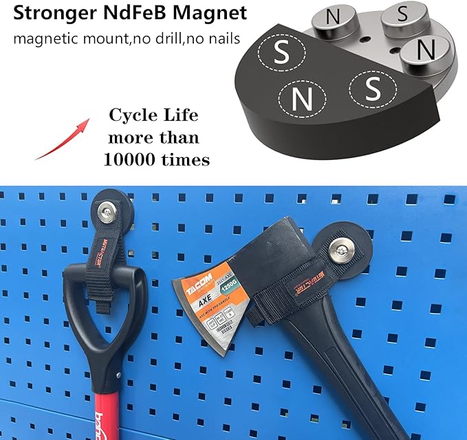 MUTUACTOR 2packs Magnetic Hooks Heavy Duty, Strong Magnet Garage Hook Large - Image 4