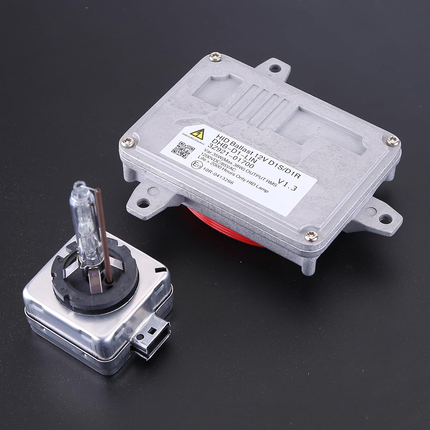 2PCS Xenon HID Headlight Ballast Control Unit Module with D1S Bulb Compatible with Hyundai Genesis Coupe 2013-2016 2-Door D1S Xenon HID Bulb & Ballast 3Z921-01700 92190-3Z200 18647-35006