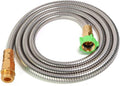 Metal Short Garden Hose 8 ft, Stainless Steel Water Hose Leader, Small Hose by Sunifier