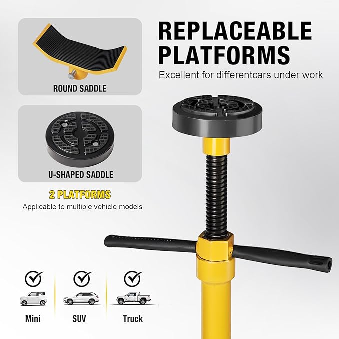 YELLOW JACKET Underhoist Support Stand 3/4 Ton Capacity - Image 5