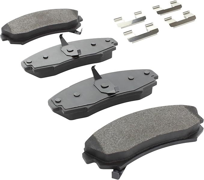 Premium Semi-Metallic Front Brake Pads Compatible - Image 2