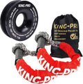 KING-PRO Recovery Ring 7/16"x20" 2PCS Soft Shackle 35,000lbs Breaking Strength with Snatch Ring 45,000lbs for Full-Size Truck Large SUVs Offroad Vehicels (2 Shackle and a Ring)