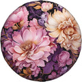 Pink Purple Floral Art Spare Tire Cover 17 inch, Universal Waterproof Dust-Proof Sun Protection Cover with Adjustable Nylon Rope Easy Installation for Jeep Trailer SUV Truck RV