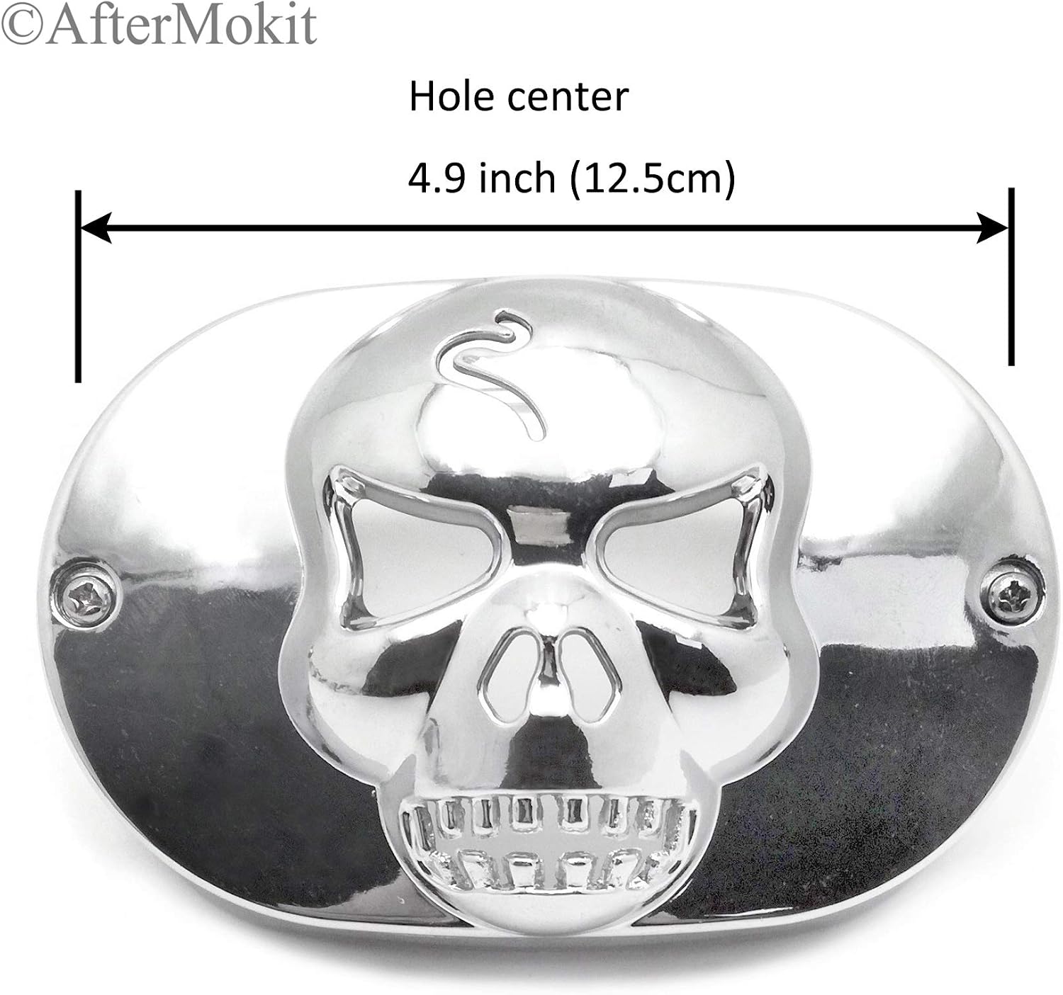 Tail Lamp Collar with Skull Cover for Harley Davidson Fat Boy 1990 and Up Road King 1994-2008 Road Glide Street Glide 2006-2009 Electra Glide 2009 and Up Ultra Limited 2010 and Up Chrome