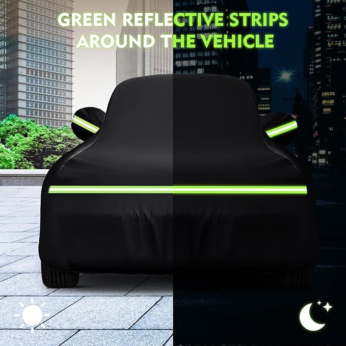 QUNSUNUS Waterproof Car Cover for Oldsmobile 88 1949-1958/1986-1999, Outdoor - Image 7