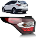 Tail Light Compatible with 2017 2018 Ford Escape S SE SEL Titanium Left | Rear Taillights with Bulb and Harness Driver Side Tail lamp Assembly OE: GJ5Z13405C