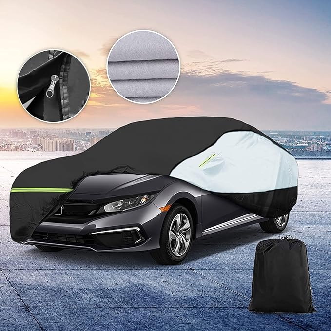 Universal Sedan Car Cover Fit for Toyota Corolla, Honda Civic, Nissan Sentra - Image 9