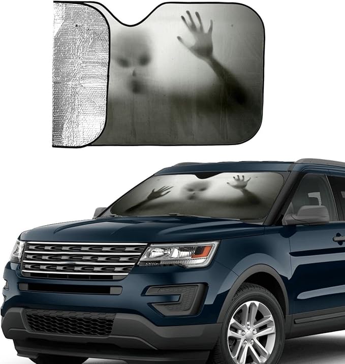 Alien trapped Car Windshield Sunshade Front Window Sun Visor Protector Foldable - Image 4