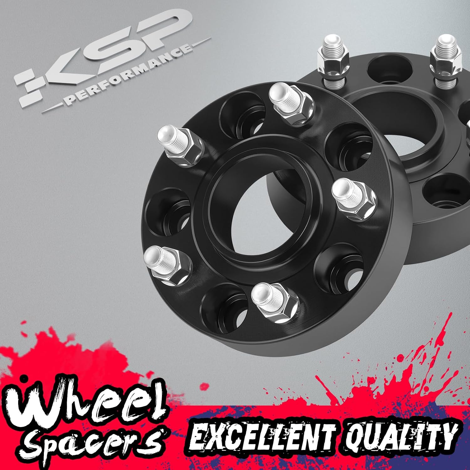 KSP 5x5 Wheel Spacers for Grand Cherokee 2011-2025, 1.5inch 5x127mm Hubcentric Spacer fit Wrangler JL/JLU 2018-2025, 38mm Thick Spacer with 71.5mm Hub bore M14x1.5 Stud Work On Gladiator