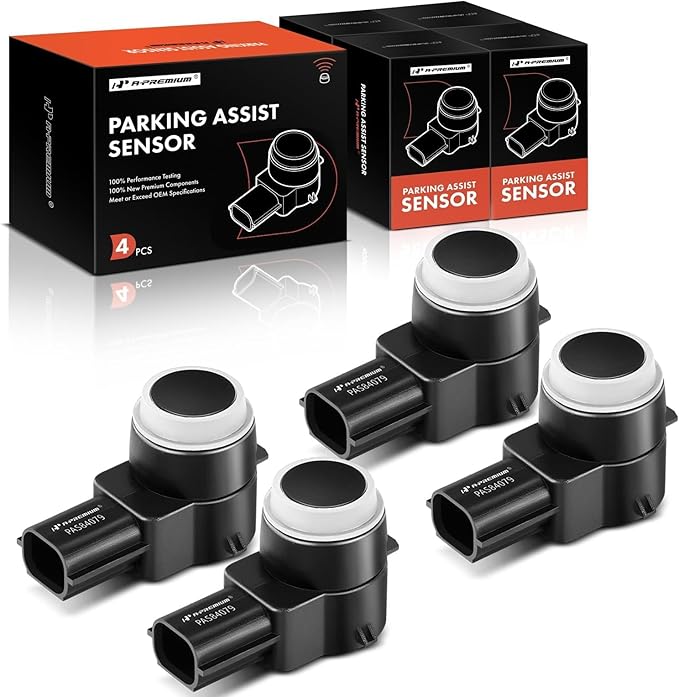 A-Premium 4-PC Reverse Backup Parking Aid Assist Sensor Compatible