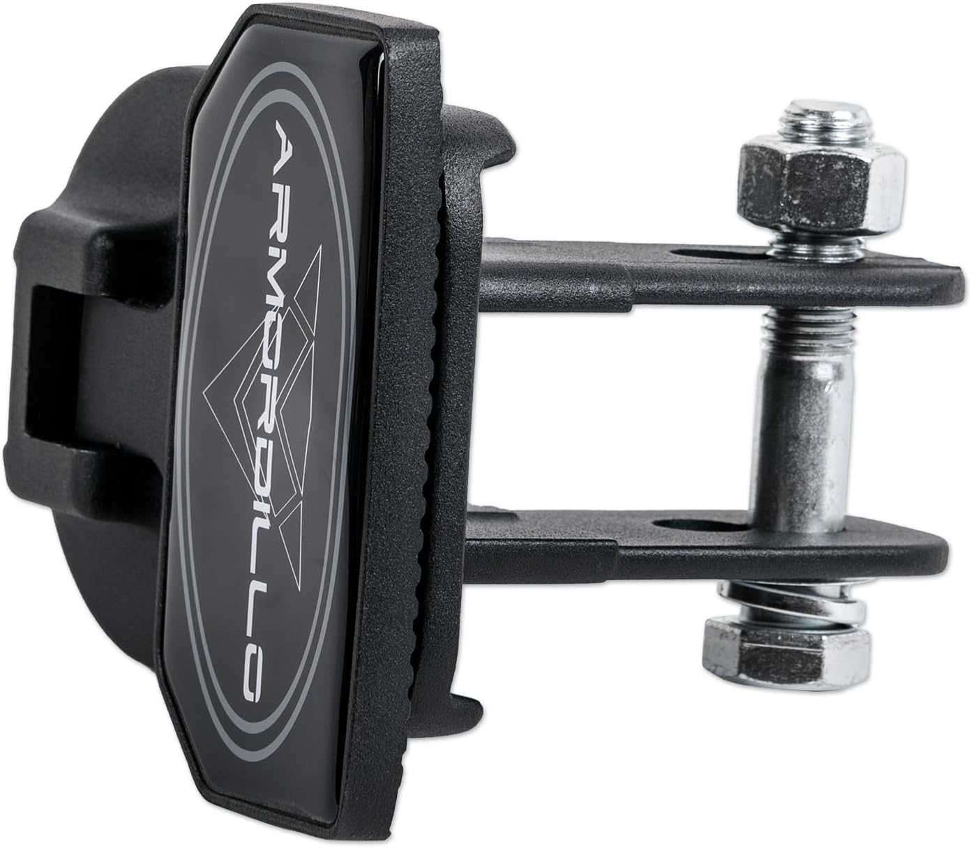 Armordillo FD Series 5" Foldable Rear Hitch Step|Compatible for Class 4 Trailer Hitch 2" Receiver|Hitch Step Bar|Folding Fold-Up Rear Step|8724552|Matte Black|Steel|Universal