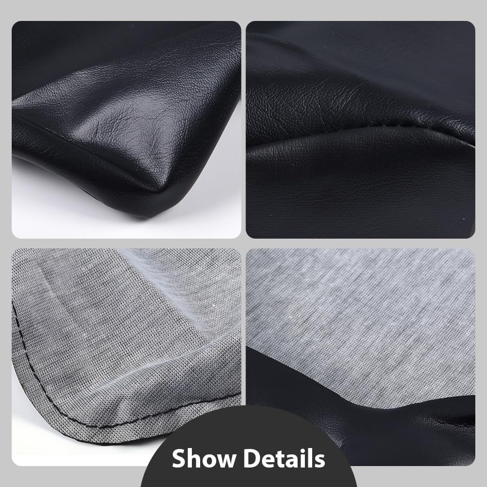 G-PLUS Seat Cover Compatible with Honda Rancher 350 2000 2001 2002 2003 2004 2005 2006 Leather ATV Seat Cover Black