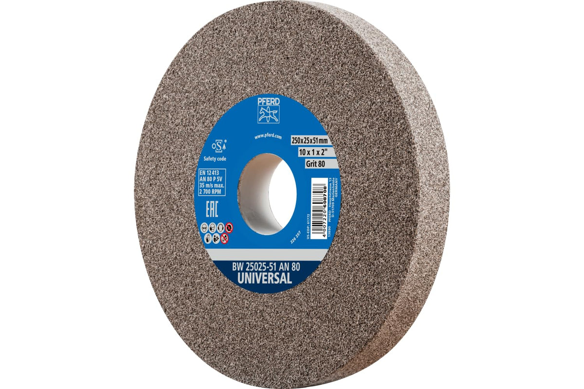pferd vitrified bench grinding wheel – universal, 10", main product view