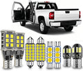 12PCS White LED Bulbs Compatible with Chevy Silverado/GMC Sierra 1500 2500 3500 (2007 2008 2009 2010 2011 2012 2013) Interior Lights, Map Dome Trunk Lights License Plate Lmap Bulbs Combo+Install Tool