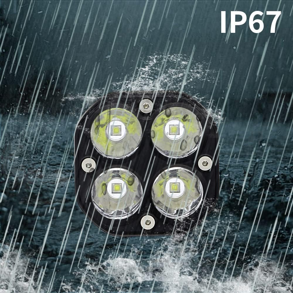 stdysun led offroad driving lights driving fog lights showing dimensions