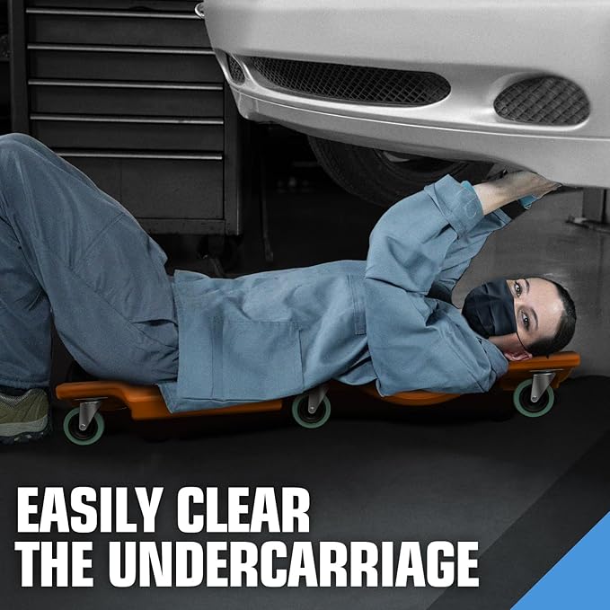 DNA MOTORING 40" L X 19" W Vehicle Repair Low Profile Plastic Rolling Garage - Image 5