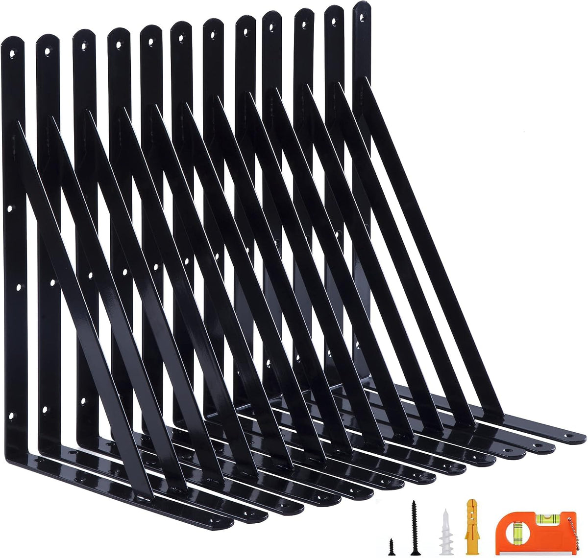 neodrop 12-pack 14 inch heavy duty shelf brackets, main product view