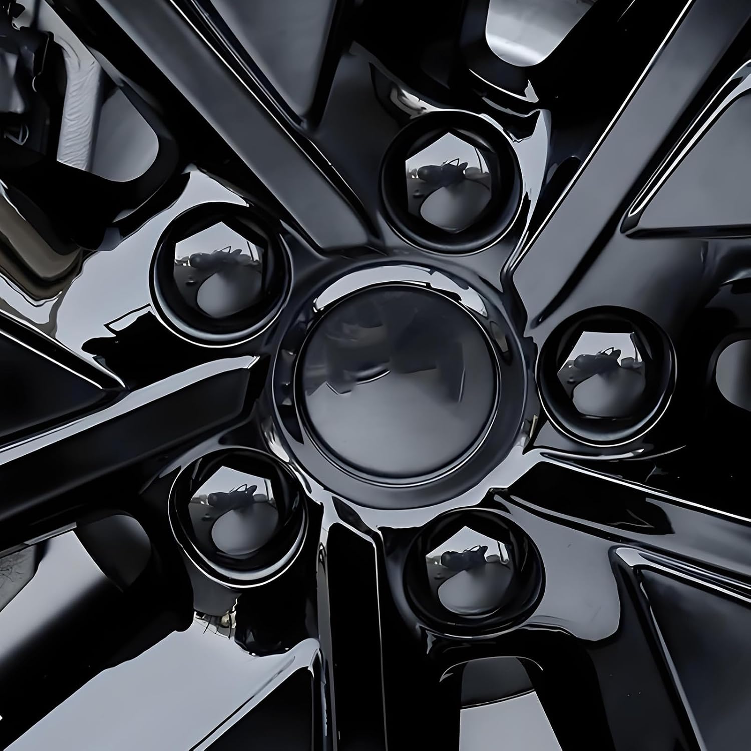 Lug Nut Covers for Nissan Pathfinder 2021-2025 2026 | Glossy finish hub decoration caps prevent rust element resistance upgrading wheel styling instantly attractive look sleeker